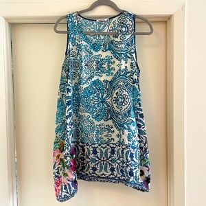 Johnny Was Small Silk Tunic